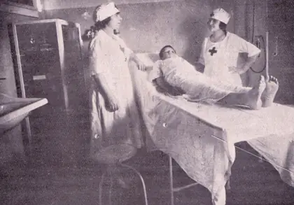 Photograph from the archive: Brazilian Red Cross nurses in action (5 of 6)