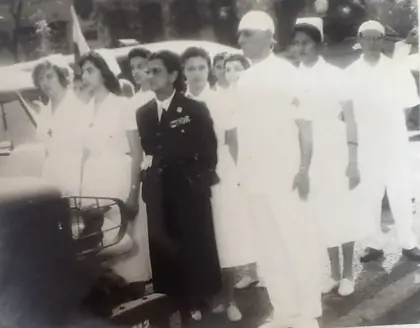 Photograph from the archive: Students and volunteers in public activities: parade, exhibition and first-aid training (5 of 7)