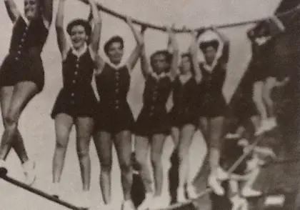 Photograph from the archive: Physical training of nurses in the Army (2 of 2)