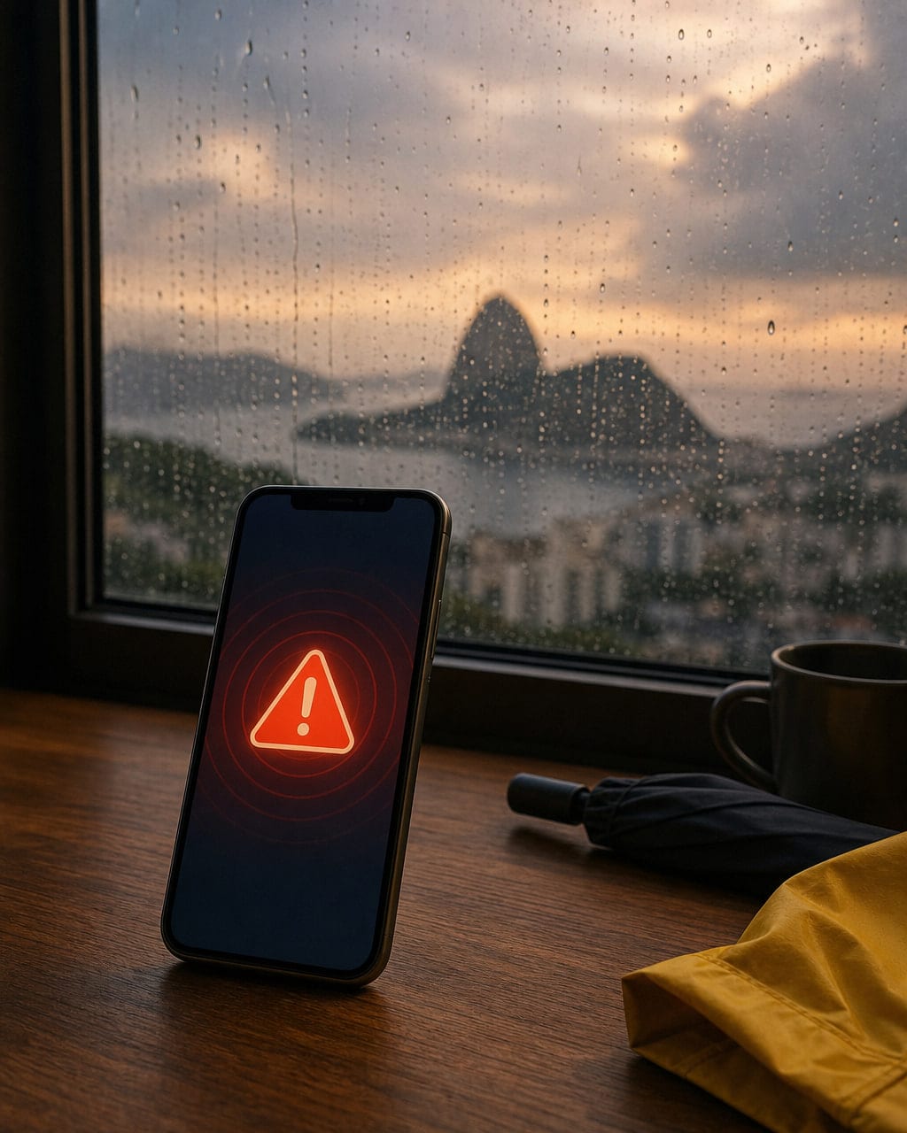 Foto da matéria: Alerta da Defesa Civil no celular: como funciona no Rio